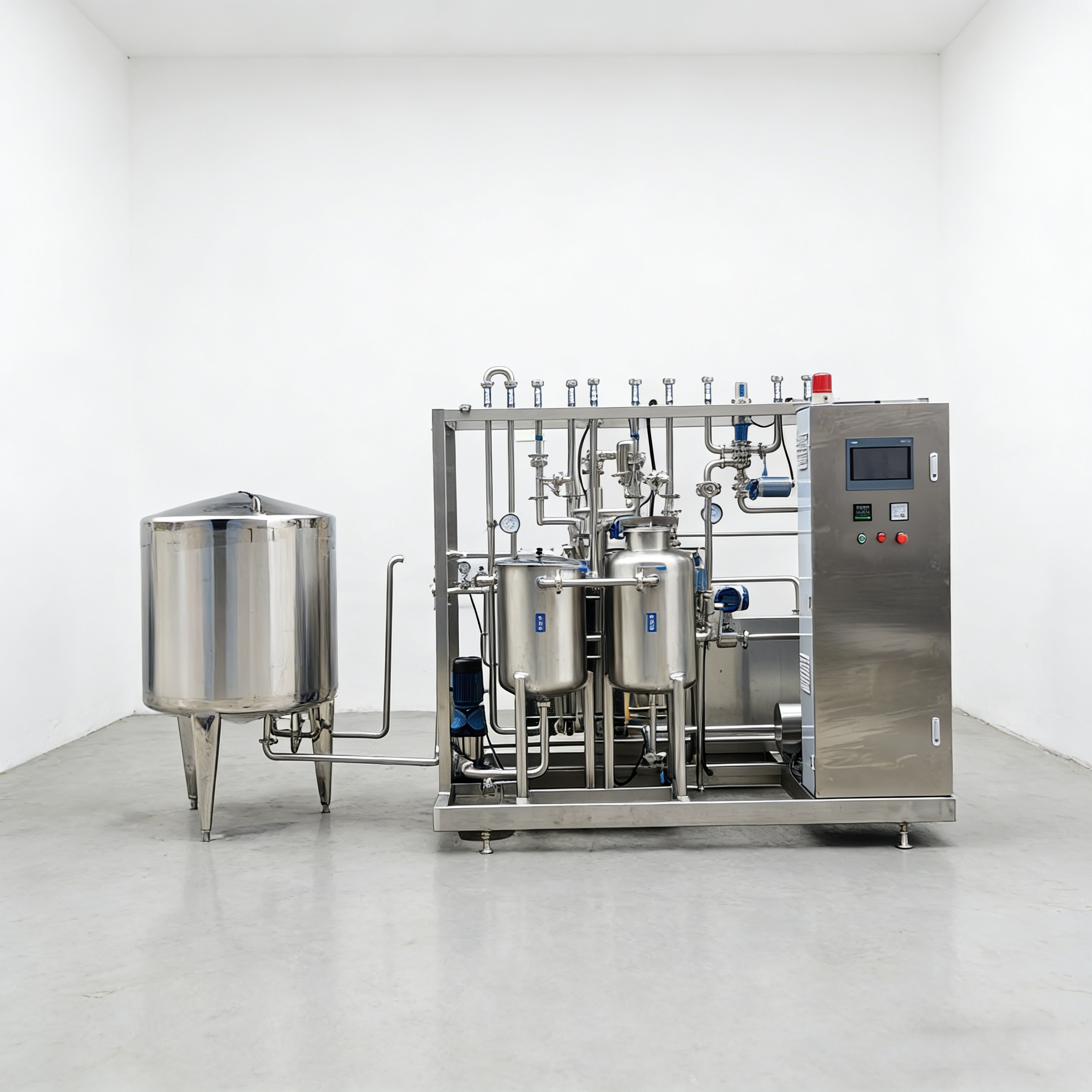 四川定制巴氏杀菌设备 制作调试完毕 整装待发