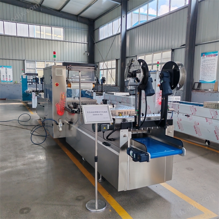 Durian meat chunks fully automatic stretch film vacuum packaging machine