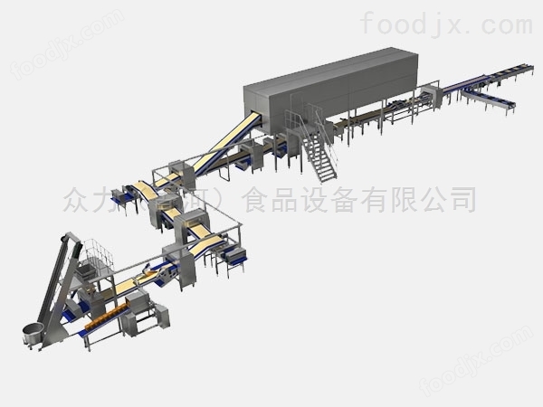 北京众力精机U-1608型烘焙全自动起酥生产线 酥饼机